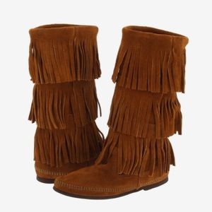 Minnetonka 3-Layer Fringe Boot